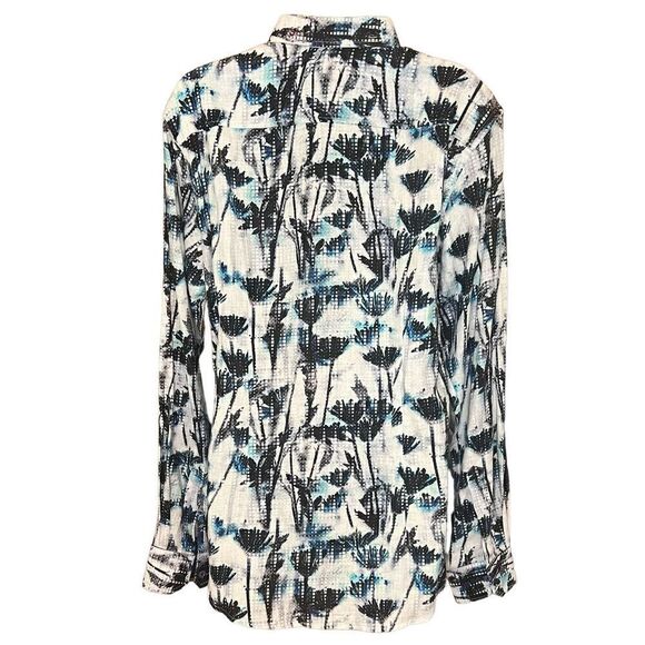 Robert Graham Mahoney Long Sleeve Floral Woven Shirt in Linen & Cotton NWT Size - Picture 3 of 6